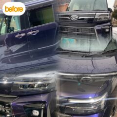 SPASHAN　ガラスコーティング施工　ダイハツ タントカスタム